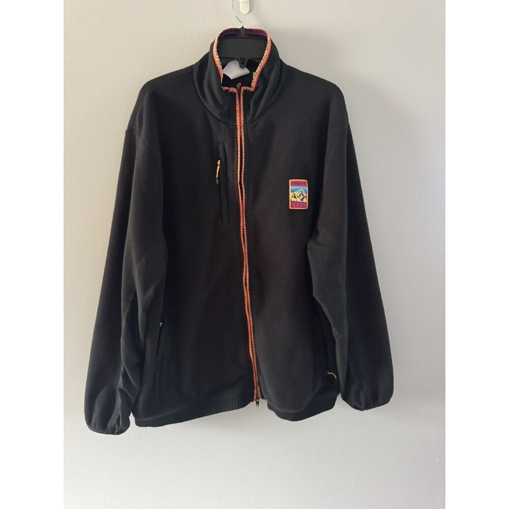 Adidas Adiplore Polar Fleece Track Top Black Jacket GP1113 Men's Size Large